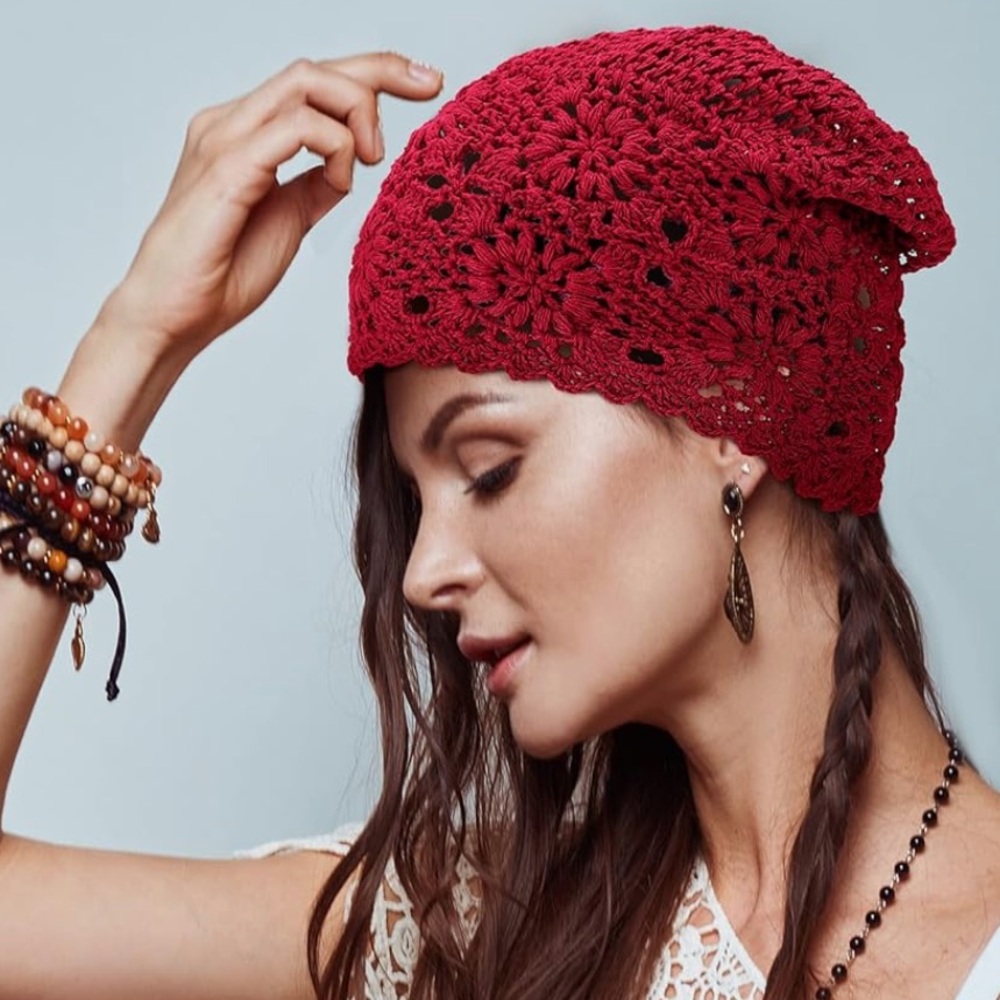 CROCHETED BEANIE | cotton | New I Package